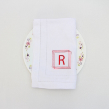 Wedding monogram napkin